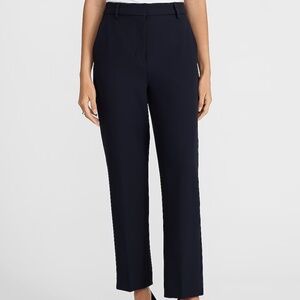 Express Editor Super High Waist Straight Ankle Pant - Navy Size 10
